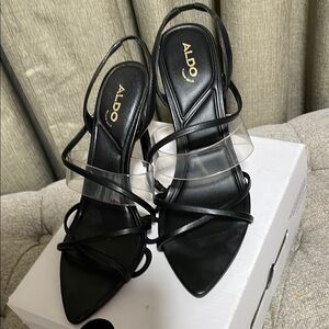ALDO Black Strappy Women's Shoes